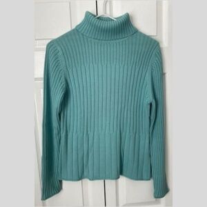 J. Jill Turquoise Turtleneck Sweater sz S